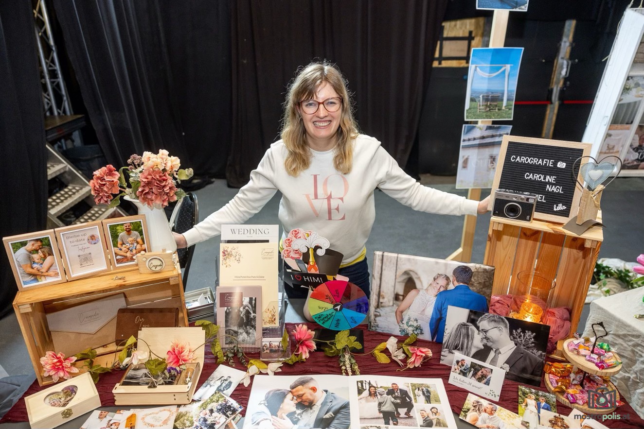 Caroline Nagl als Fotografin auf der Hochzeitsmesse in Amstetten