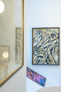 Street Photography Linz - Bild an der Wand